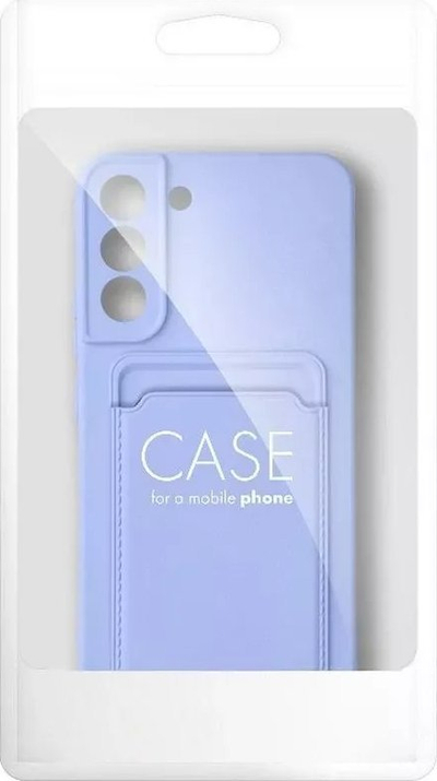 Kapak telefoni Futera Card Case për Samsung Galaxy A25 5G, silikon, me xhep për karta, vjollcë