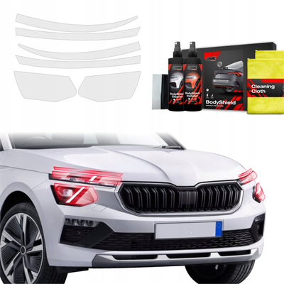 Foli mbrojtëse fenerësh GrizzProtector 6in1, Skoda Kamiq 2024-2026, transparente