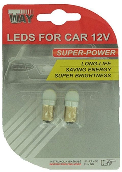 Llambë makine LED AutoDuals BA9S, 4W, 12V, e bardhë