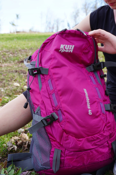 Туристички ранец Kubisport 40L, спортски, розов