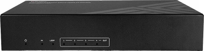 Adapter HDMI Lindy Cat6 4K60 me 4 porta, 100m, i zi