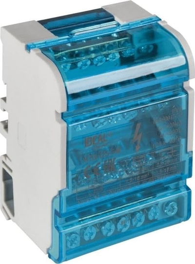 Bllok shpërndarës Kanlux KTB-125-7-M, 125A, 500V AC, gri