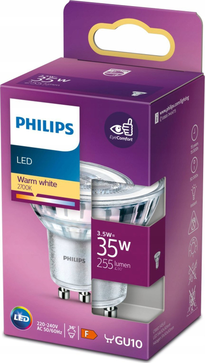 Plafonierë me spote Philips myLiving Kosipo, 4 spote, GU10, e bardhë