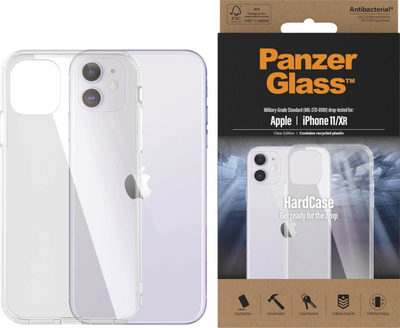 Mbulesë telefoni PanzerGlass HardCase për iPhone 11 / XR, antibakteriale, transparente