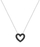 Qafore për femra Brosway Heart Mystery Black Fancy FMB126, e argjendtë