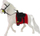 Figurë lodër kalë White Velvet Horse, për fëmijë, e bardhë