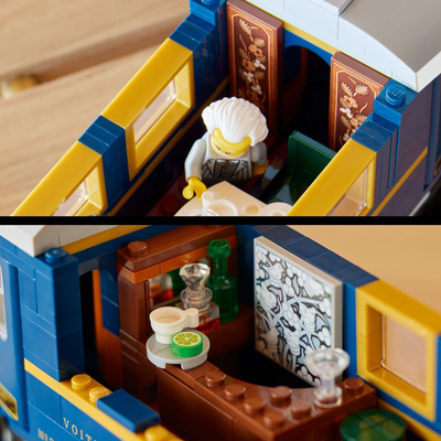 Set ndërtimi LEGO Ideas The Orient Express Train, model tren klasik, për ekspozim, shumëngjyrësh