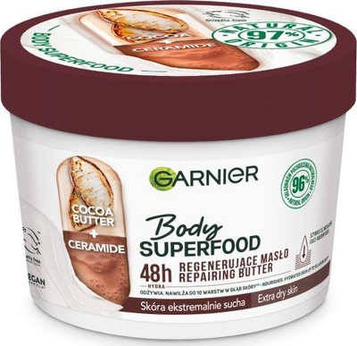 Krem trupi Garnier Body Superfood me kakao, rigjenerues, 380 ml