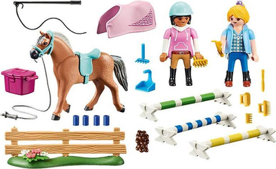 Set lodër Playmobil Country 71242 Mësime kalërimi, 37 copa, për kalamaj 4-12 vjeç, shumëngjyrësh