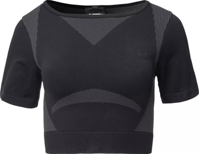 Bluzë sportive IQ Cross Ingel Top W, për goca, me mëngë të shkurtra, e zezë