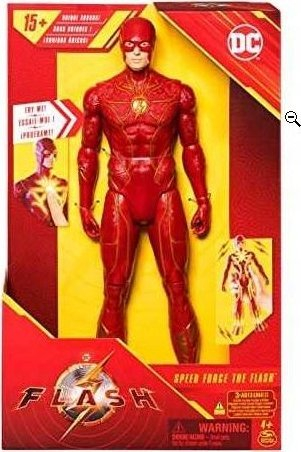Figurë aksion Batman DC The Flash, 30 cm, me drita dhe zë, e kuqe