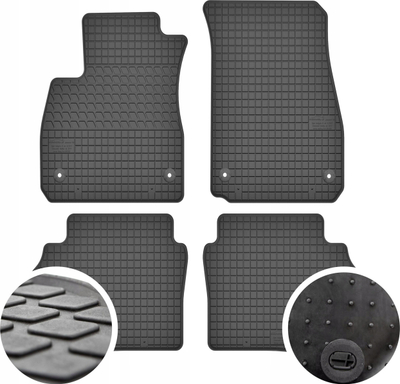 Tapete gome për makinë Opel Insignia B, set 4 copë, të zeza