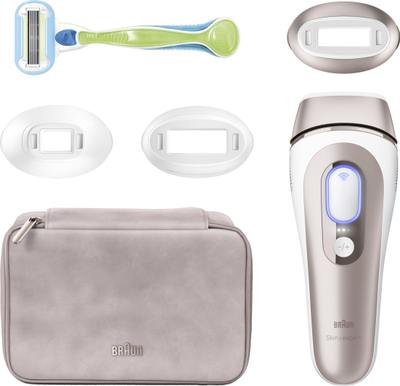 Epilator IPL Braun Smart Skin I-Expert PL7253, inteligjent, 3 koka, me kuti
