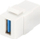 Modul keystone Digitus DN-93404, USB 3.0 Type A, femër–femër, i bardhë