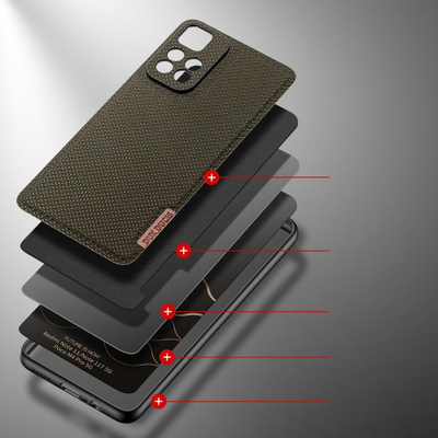Mbulesë telefoni Dux Ducis Fino për Xiaomi Poco M4 Pro 5G, material najloni, e gjelbër