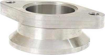 Adapter wastegate TurboWorks Tial, 38mm në 44mm V-Band, çelik inoks