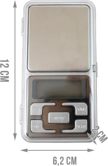 Peshore xhepi Weight Pocket 500 x 0.1 g, dixhitale, ngjyrë argjendtë