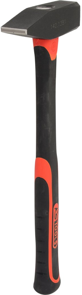 Çekiç KS Tools 142.1381, dorezë fibroplastike, 800 g, i kuq e zi