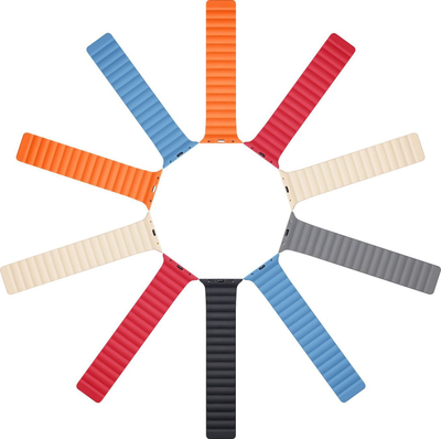 Rrip ore Apple Dux Ducis Magnetic Strap për Apple Watch Ultra 49mm, mbyllje me magnet, gri me portokalli