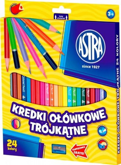 Set ngjyra Astra Triangular, 24 copë