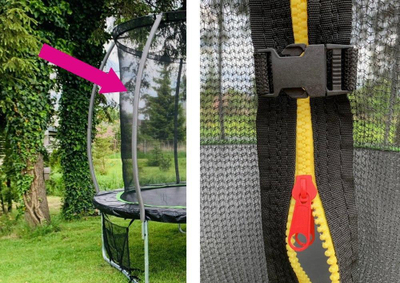 Rrjetë e brendshme për trampolinë Lean Sport Sport Max, 8ft, rozë