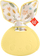 Lodër sensorike Fisher-Price Clack and Quack Goose, për foshnje 3+, me unaza shumëteksturore, e bardhë