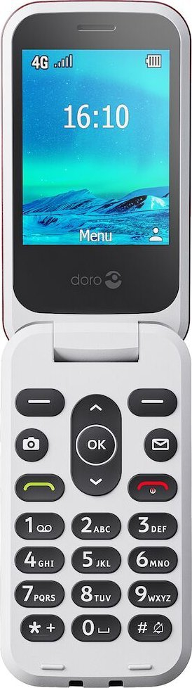 Telefoni Doro 2820, 2.8", 4G, i kuq