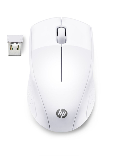 Maus wireless HP 220, optik, USB, i bardhë