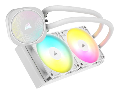 Ftohës uji për procesor Corsair Nautilus 240 RS ARGB, radiator 240mm, ARGB, i bardhë