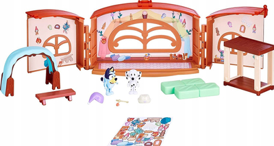 Set loje Bluey School Friends Calypso's School, figura 7.5cm, për kalamaj 3+