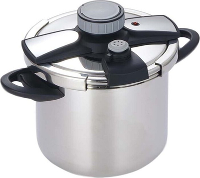 Tenxhere me presion elektrike Zyle ZY206PCCT, 6L, çelik inox, argjend