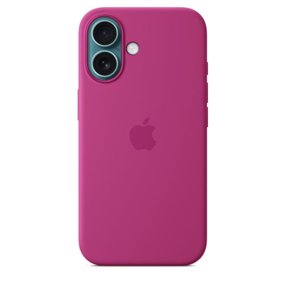 Apple iPhone 16 Silicone Case with MagSafe, Fuchsia (Seasonal)