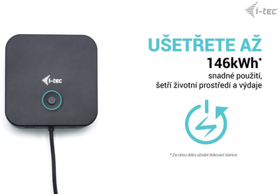 Doking i-tec USB-C, 3 ekrane, LAN, karikim PD 100W
