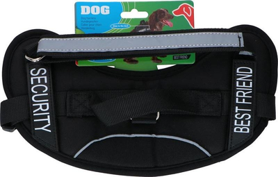Jelek për qen Techonic Harness, masa M 50–62 cm, me shirita që ndriçojnë, i zi