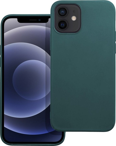 Kapak telefoni Matt Case për iPhone 12, i hollë, jeshile e errët