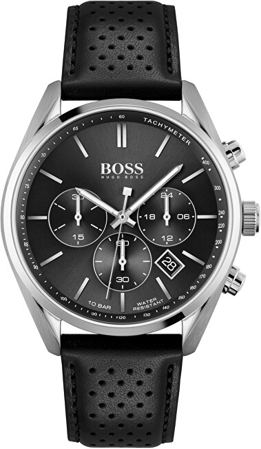 Orë dore për meshkuj Hugo Boss, e zezë
