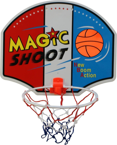Kosh basketbolli për kalamaj Enero Basketball Backboard Baby, 40x32x8cm, me top, shumëngjyrësh