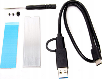Kuti e jashtme SSD M.2 SilverStone SST-MS13, USB 3.2 Gen 2, Type-C, e zezë