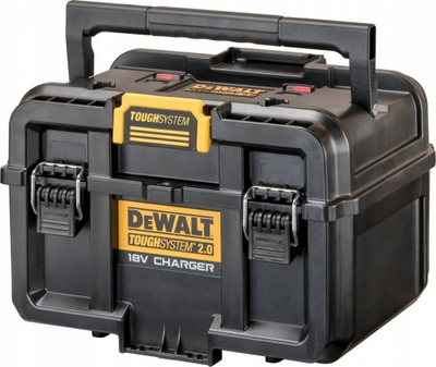 Kuti veglash Dewalt Toughsystem 2.0 DWST83471-QW, karikues baterish 18V XR FlexVolt 2x4A, porta USB, e zezë