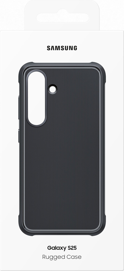 Mbrojtëse telefoni Samsung Rugged Case Galaxy S25+, rezistente ndaj goditjeve, e zezë