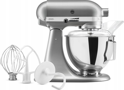 Mikser tavoline KitchenAid 5KSM95PSEMC, 4.3L, metal, gri perlë