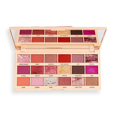 Paletë hijesh për sy I Heart Revolution Marble Rose Gold Chocolate, 18 g