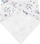 Shall bib për kalamaj Akuku Unicorn Scarf, pambuk 100%, me kapëse, i bardhë me njëbrirësh