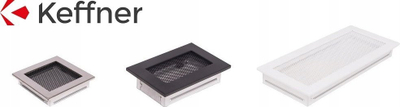 Grilë ventilimi Hearth White, 170x370mm, me blind, e bardhë