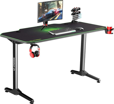 Tavolinë Ultradesk Frag, e zezë / gjelbër