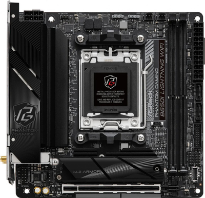 Pllakë amë ASRock B650I, AMD B650, Socket AM5, 2 slota, Bluetooth, Wi-Fi 6, Mini ITX