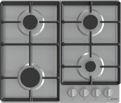 Pianurë me gaz Gorenje G641EX, 60cm, 4 zona gatimi, inox
