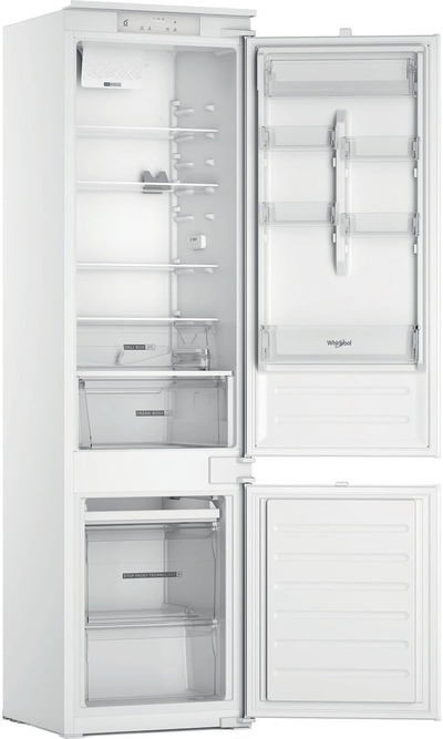 Frigorifer i kombinuar Whirlpool WHC20D023B1 SF, i integruar, 60cm, klasa E, i bardhë