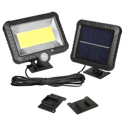 Prozhektor LED me sensor Maclean MCE438, solar, për jashtë, i zi