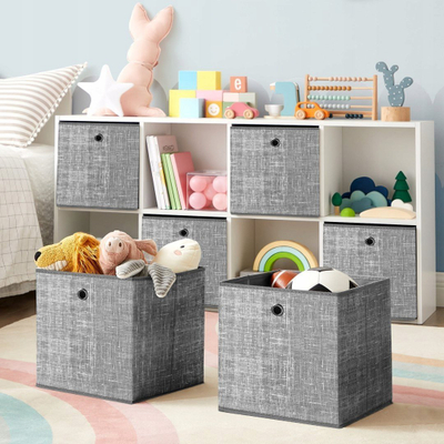 Set kuti organizuese Leobert RFB002G02V1, 6 copë, 30x30x30 cm, gri